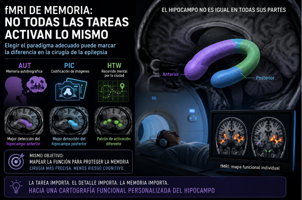fMRI de memoria en cirugía de epilepsia: hacia un mapa funcional del hipocampo
